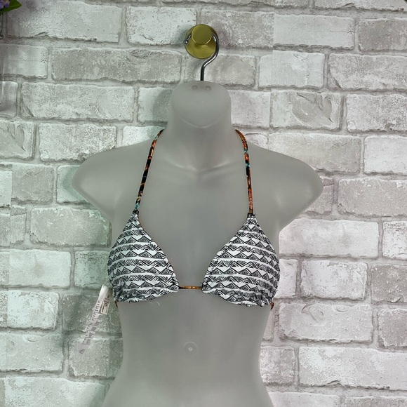 Volcom Reversible String Bikini Swimsuit Top - Picture 4 of 10